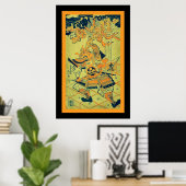 ラショーモン門の戦士～ヴィンテージ ポスター (ホームオフィス)