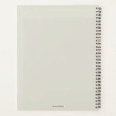 ラシンプルイトグレー理髪店アポイントメント本 プランナー手帳 (裏面)