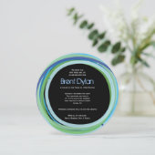 ラシンプルインズこうもりバー（ユダヤ教の）バル・ミツバー招待状 招待状 (スタンド正面)