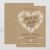 ラシーの葉 - 秋の恋に落ちる 結婚式のご案内 セーブザデート (正面/裏面)