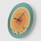 ラジアルサンレトロ ラージ壁時計 (傾斜)