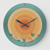 ラジアルサンレトロ ラージ壁時計 (正面)