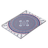 ラジアルデザインアートプリント ノートブック (左側)