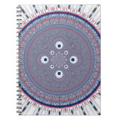 ラジアルデザインアートプリント ノートブック (正面)