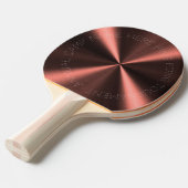 ラジアルメタリックパーソナライズされたルック – 銅 卓球ラケット (正面アングル)