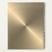 ラジアル金ゴールドメタル | モノグラムのプランナー プランナー手帳 (裏面)