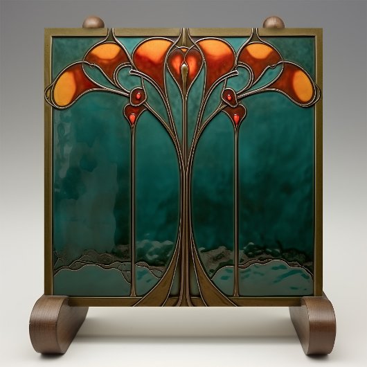 ラジアントアンバー開花 タイル