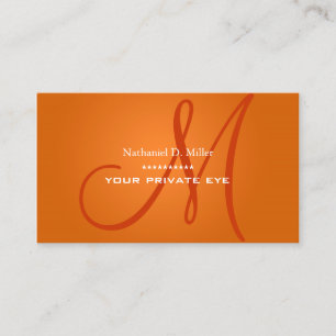 ラジアントオレンジモノグラム 名刺