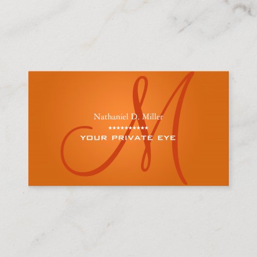 ラジアントオレンジモノグラム 名刺 (正面)