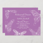 ラジアントオーキッドバタフライリハーサルディナー招待状 招待状 (正面/裏面)