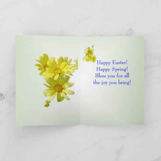 ラジアントクロスイースター恵みグリーティングカード シーズンカード (内部)