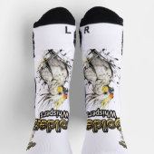 ラジアントコッカティエル | エレガント絵を描鳥 ソックス (上部)