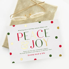 ラジアントシーズンフォイルビジネスホリデーカード 箔シーズンカード