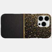 ラジアントシールド(グリッター-金ゴールド – レザー) Case-Mate iPhoneケース (裏面 (横))