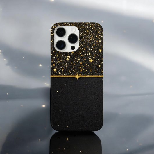 ラジアントシールド(グリッター-金ゴールド – レザー) Case-Mate iPhoneケース