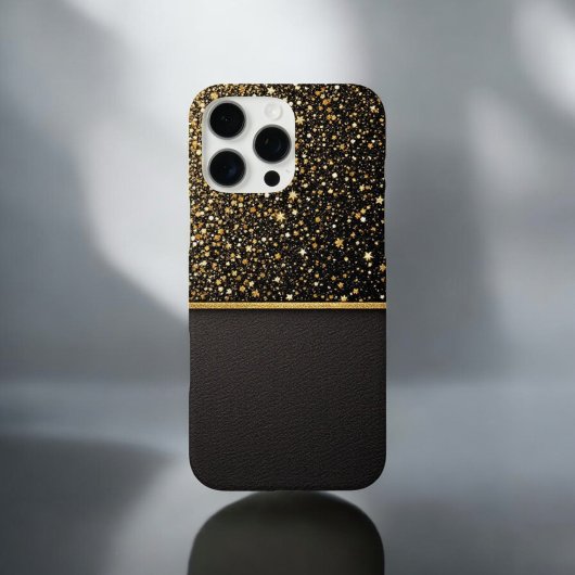 ラジアントシールド(グリッター-金ゴールド – レザー) Case-Mate iPhoneケース