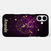ラジアントスタッグ金ゴールド Case-Mate iPhoneケース (裏面 (横))
