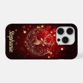 ラジアントスタッグ金ゴールド iPhoneケース (裏面横)