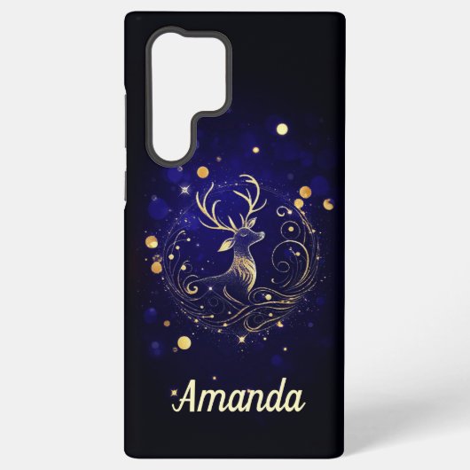 ラジアントスタッグ金ゴールド SAMSUNG GALAXYケース (裏面)