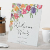 ラジアントチューリップ鮮やかフローラベビーシャワー 台座サイン (インサイチュ)