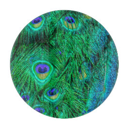 ラジアントピーコックフェザーフォトデザイン カッティングボード