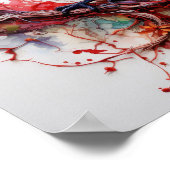 ラジアントプラメカラフルージ：鳥エレガンスポスター ポスター (角)