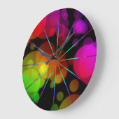 ラジアントボケ、円形（大）の壁時計 ラージ壁時計 (傾斜)