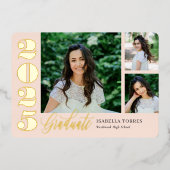 ラジアントモーメントホイル卒業招待状 箔招待状 (正面)