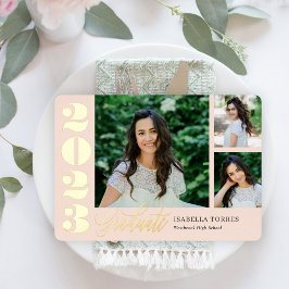 ラジアントモーメントホイル卒業招待状 箔招待状