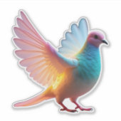 ラジアントレインボー鳩 シール (正面)