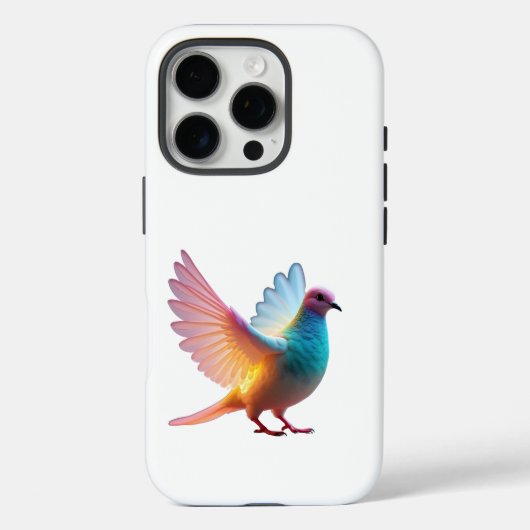 ラジアントレインボー鳩 Case-Mate iPhoneケース (裏面)