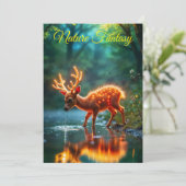 ラジアント鹿の動物群が穴のフォークを水やりする シーズンカード (スタンド正面)