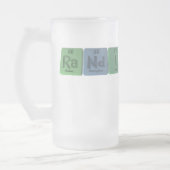 ラジウムのネオジムのヨウ素としてRandi フロストグラスビールジョッキ (左)