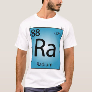 ラジウムの (Ra)要素のTシャツ-前部だけ Tシャツ