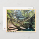 ラジウム春ジョージアヴィンテージトラベル ポストカード (正面/裏面)