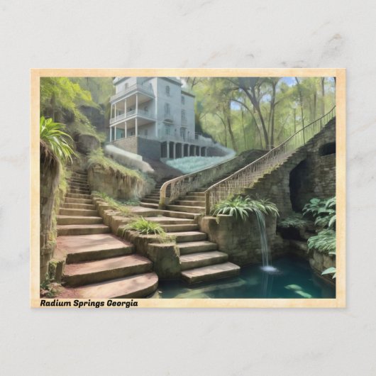 ラジウム春ジョージアヴィンテージトラベル ポストカード (正面)
