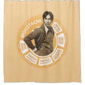 ラジェシュ情報グラフィック シャワーカーテン (正面)