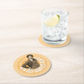 ラジェシュ情報グラフィック ラウンドペーパーコースター (インサイチュ)