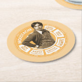 ラジェシュ情報グラフィック ラウンドペーパーコースター (アングル)