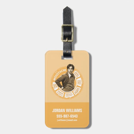 ラジェシュ情報グラフィック ラゲッジタグ (正面縦)