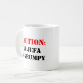 ラジェファは不機嫌だ コーヒーマグカップ (正面左)