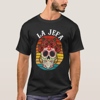 ラジェファシュガースカルメキシカンディアデロスムエルトスデア Tシャツ