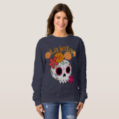 ラジェファディオデロスムエルトシュガースカル スウェットシャツ (正面フル)