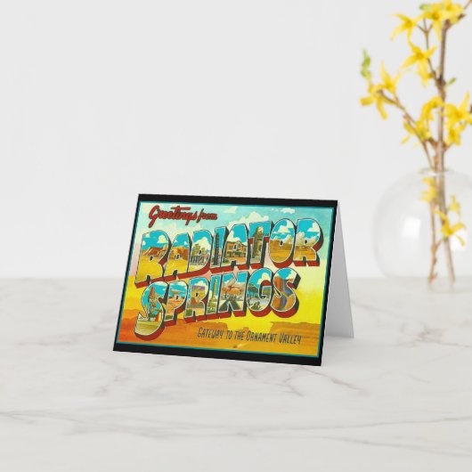 ラジエーター春アリゾナからの挨拶 カード (黄色い花)