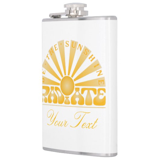 ラジエートビーザサンシャインヴィンテージレトロカスタム金ゴールド フラスク (左)