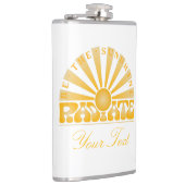 ラジエートビーザサンシャインヴィンテージレトロカスタム金ゴールド フラスク (右)