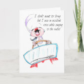 ラジオおもしろいシングル女子バースデーおもしろいタカード カード (正面)