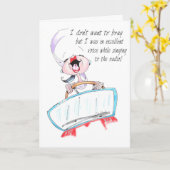 ラジオおもしろいシングル女子バースデーおもしろいタカード カード (黄色い花)