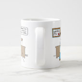 ラジオおもしろい学者がカラオケ歌を歌う漫画 ジャンボコーヒーマグカップ