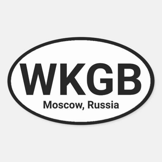 ラジオお気に入りのステーション 楕円形シール (正面)